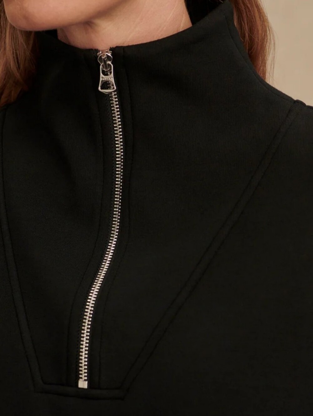 Varley Hawley Half Zip Sweatshirt Black Medium - Picture 6 of 9